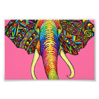 Elephant Foto Afdruk
