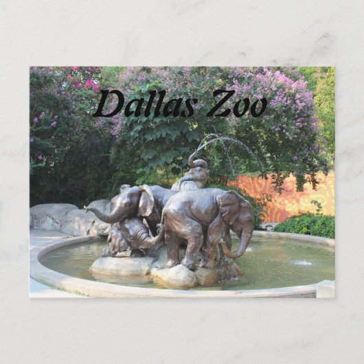 Elephant Fountain Briefkaart (Voorkant)