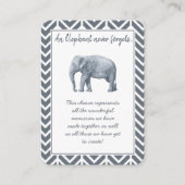 Elephant Friendship Gift - Special Friend keepbeho Visitekaartje (Voorkant)