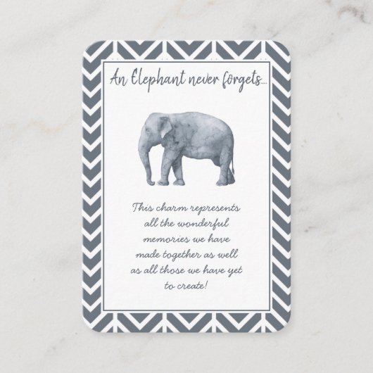 Elephant Friendship Gift - Special Friend keepbeho Visitekaartje (Voorkant)