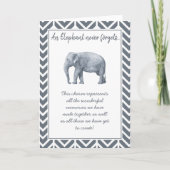 Elephant Friendship Gift - Speciale Vriendschapsso Kaart (Voorkant)