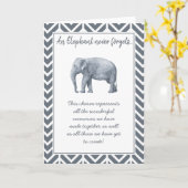 Elephant Friendship Gift - Speciale Vriendschapsso Kaart (Gele Bloem)