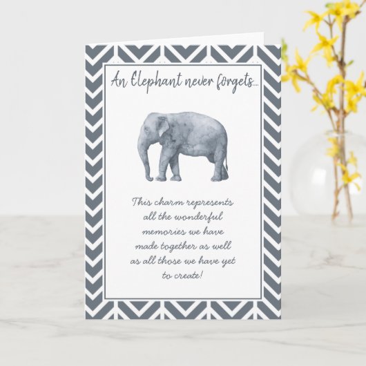 Elephant Friendship Gift - Speciale Vriendschapsso Kaart (Gele Bloem)