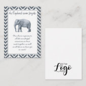 Elephant Friendship Gift - Speciale Vriendschapsso Notitiekaartje (Voorkant / Achterkant)
