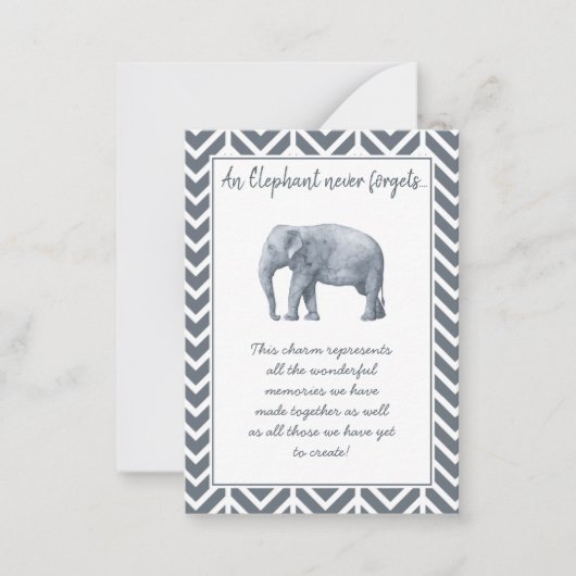 Elephant Friendship Gift - Speciale Vriendschapsso Notitiekaartje (Voorkant)