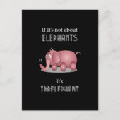 Elephant Funny Quote Briefkaart (Voorkant)