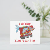 Elephant Future Firefighter Tshirts and Gifts Briefkaart (Staand voorkant)