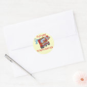 Elephant Future Firefighter Tshirts and Gifts Ronde Sticker (Envelop)