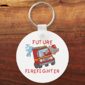 Elephant Future Firefighter Tshirts and Gifts Sleutelhanger (Voorkant)