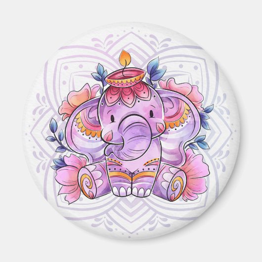 Elephant/Ganesh Magneet (Voorkant)