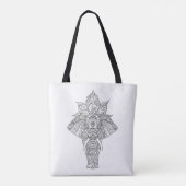 Elephant geïnspireerd 3 tote bag (Achterkant)
