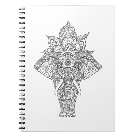Elephant geïnspireerd notitieboek (Voorkant)