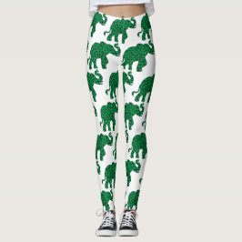 Elephant gemaakt van shamrocks leggings