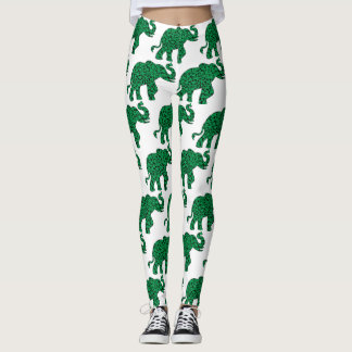 Elephant gemaakt van shamrocks leggings