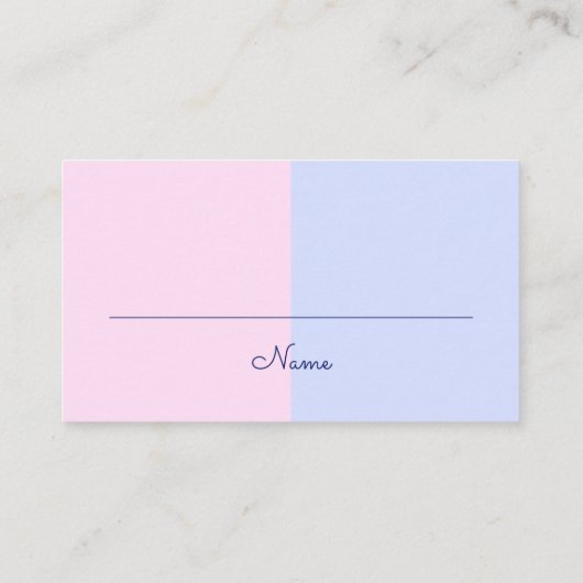 Elephant Gender onthullen Baby shower Diaper Raffl Informatiekaartje (Achterkant)