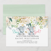 Elephant gender onthulling kaart (Voorkant / Achterkant)