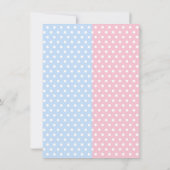 Elephant Gender onthult Baby Shower-uitvindingen Kaart (Achterkant)