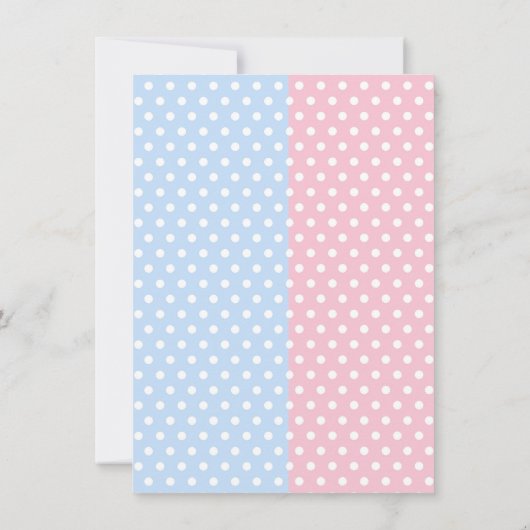 Elephant Gender onthult Baby Shower-uitvindingen Kaart (Achterkant)