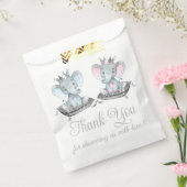 Elephant Gender Reveal Baby shower Bedankzakje (Gezegeld)