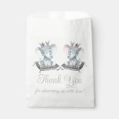 Elephant Gender Reveal Baby shower Bedankzakje (Voorkant)