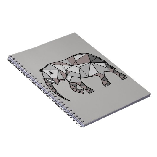 Elephant Geometric Bishop Grey 2 Notitieboek (Rechterzijde)