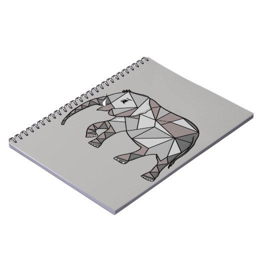 Elephant Geometric Bishop Grey 2 Notitieboek (Linkerzijde)