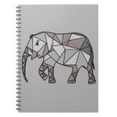 Elephant Geometric Bishop Grey 2 Notitieboek (Voorkant)