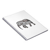 Elephant Geometric Bishop Grey Notitieboek (Rechterzijde)