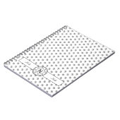 Elephant Geometric Monogram Black en White Notitieboek (Linkerzijde)