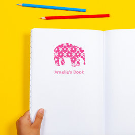 Elephant Gepersonaliseerde Boekenplaat Zelfinktste Zelfinktende Stempel