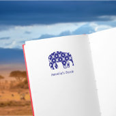 Elephant Gepersonaliseerde Boekenplaat Zelfinktste Zelfinktende Stempel