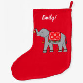 Elephant geperst voor de Feestdagen Grote Kerstsok (Achterkant)