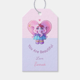 Elephant Gezegde dat je mooi bent Cadeaulabel