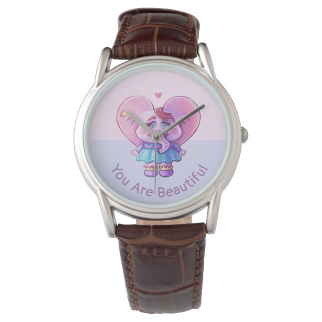 Elephant Gezegde dat je mooi bent Horloge (Voorkant)