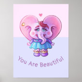 Elephant Gezegde dat je mooi bent Poster (Voorkant)