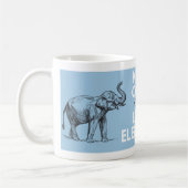 Elephant Gift Keep Calm and Love Elephants Print Koffiemok (Links)