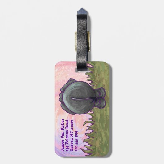 Elephant Gifts & Accessoires Bagagelabel (Achterkant verticaal)