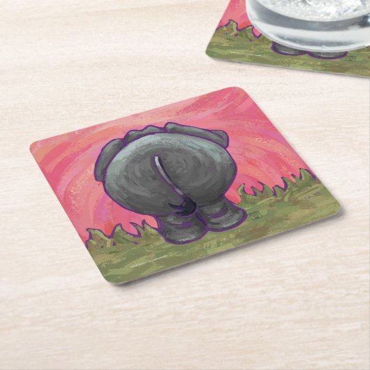 Elephant Gifts & Accessoires Kartonnen Onderzetters (Schuin)