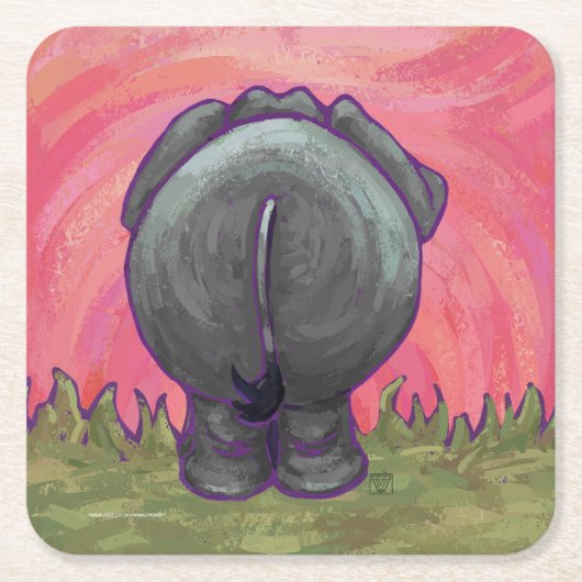 Elephant Gifts & Accessoires Kartonnen Onderzetters (Voorkant)