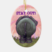 Elephant Gifts & Accessoires Keramisch Ornament (Achterkant)