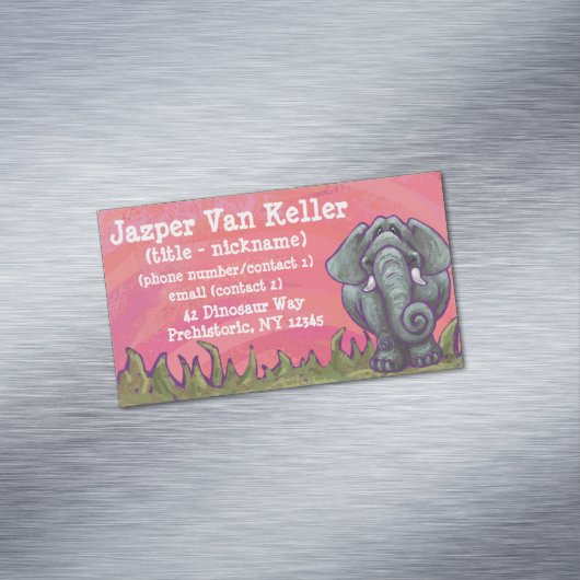Elephant Gifts & Accessoires Magnetisch Visitekaartje (Voorbeeld)