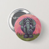 Elephant Gifts & Accessoires Ronde Button 5,7 Cm (Voorkant /achterkant)