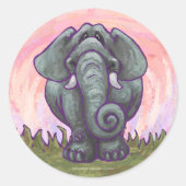 Elephant Gifts & Accessoires Ronde Sticker (Voorkant)