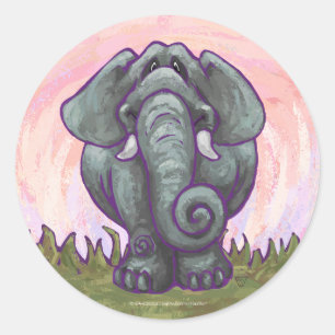 Elephant Gifts & Accessoires Ronde Sticker