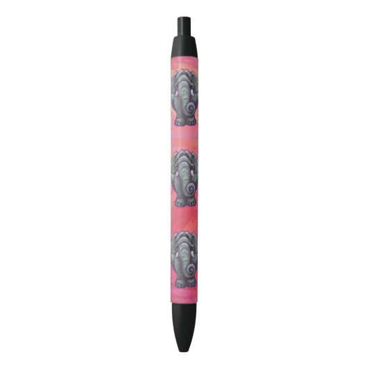 Elephant Gifts & Accessoires Zwarte Inkt Pen (Voorkant Verticaal)