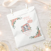 Elephant Girl Baby shower Bedankzakje (Geknipt)