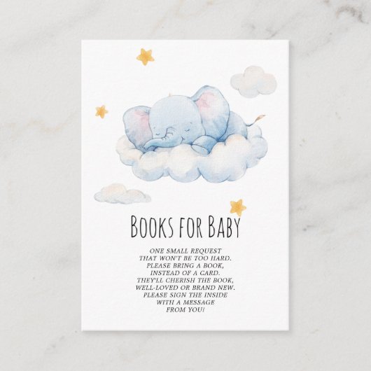 Elephant Girl Boeken voor Baby Kaart (Voorkant)