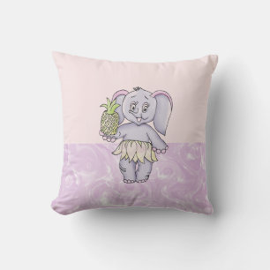 Elephant Girl Modern Baby voor kinderen Kussen