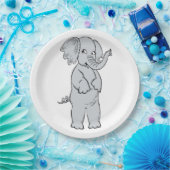 ELEPHANT GIRL PAPIEREN BORDJE (Feest)