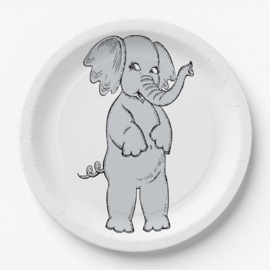 ELEPHANT GIRL PAPIEREN BORDJE (Voorkant)
